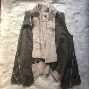 Anthropologie faux fur vest